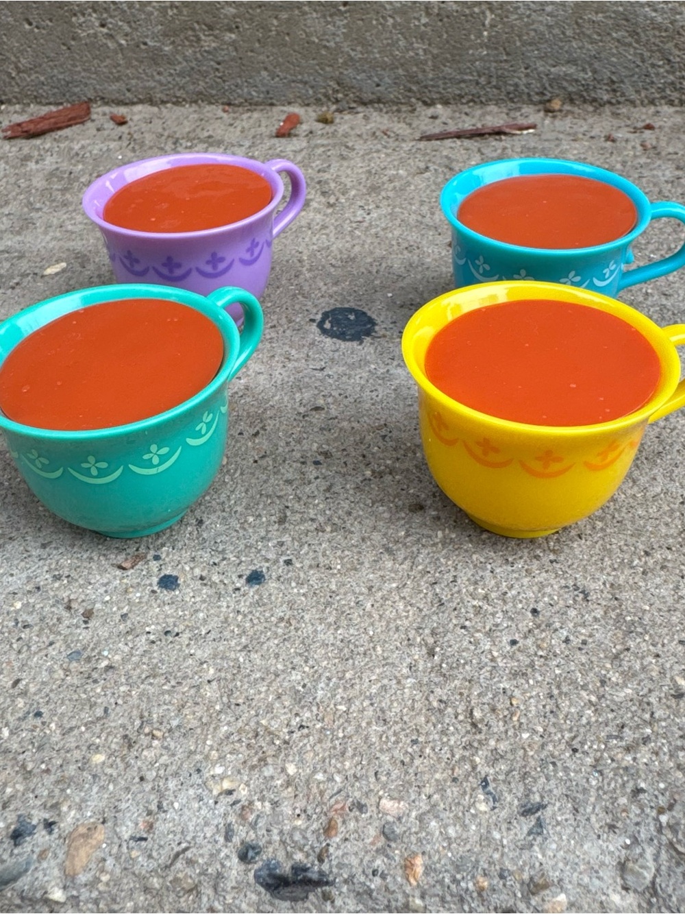 Set of 4 Medium Tea Cup Replacements Mad Tea Party Disney Board Game Pieces